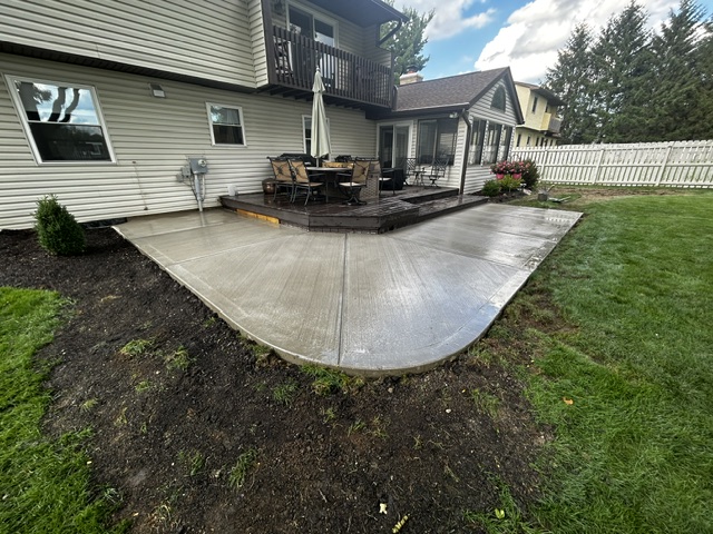 sidewalks and walkways concrete